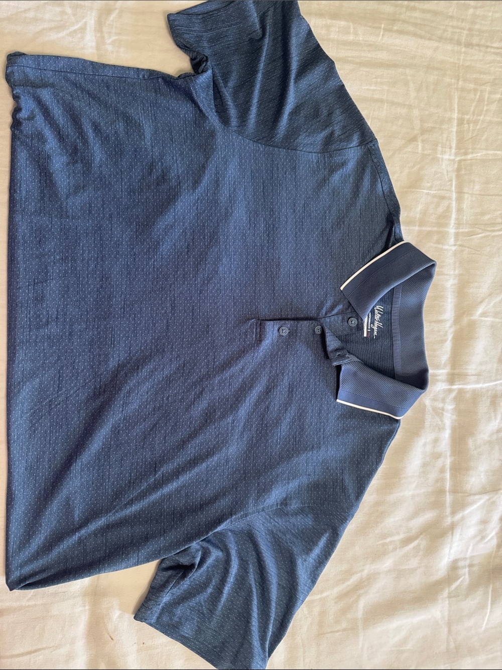 Walter Hagen Navy Polo with Contrast Trim